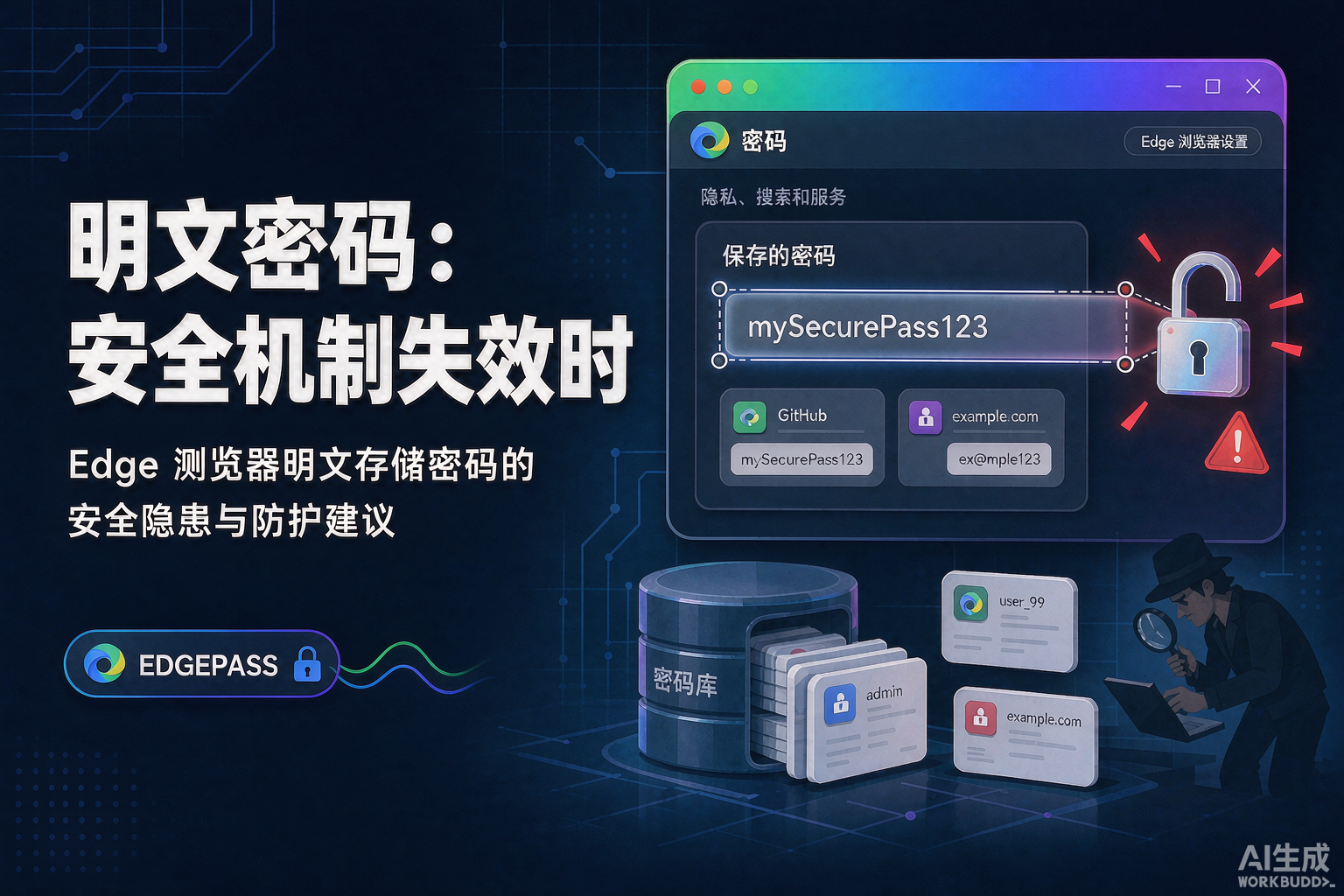 震惊！2026年了，微软 Edge 居然还在内存里明文存密码？三步就能全拿走