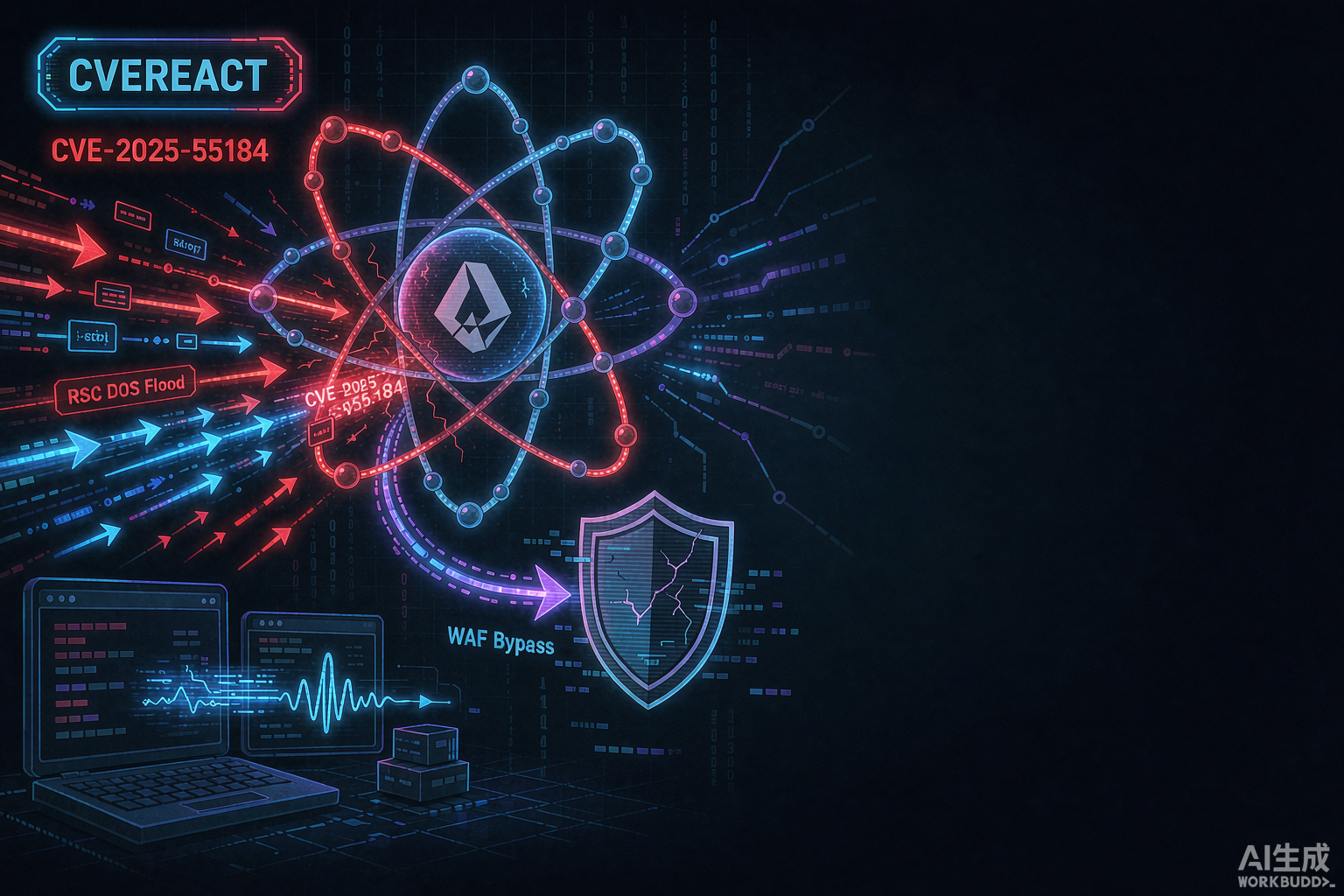 CVE-2025-55184 React漏洞利用——RSC DoS框架与WAF绕过实战