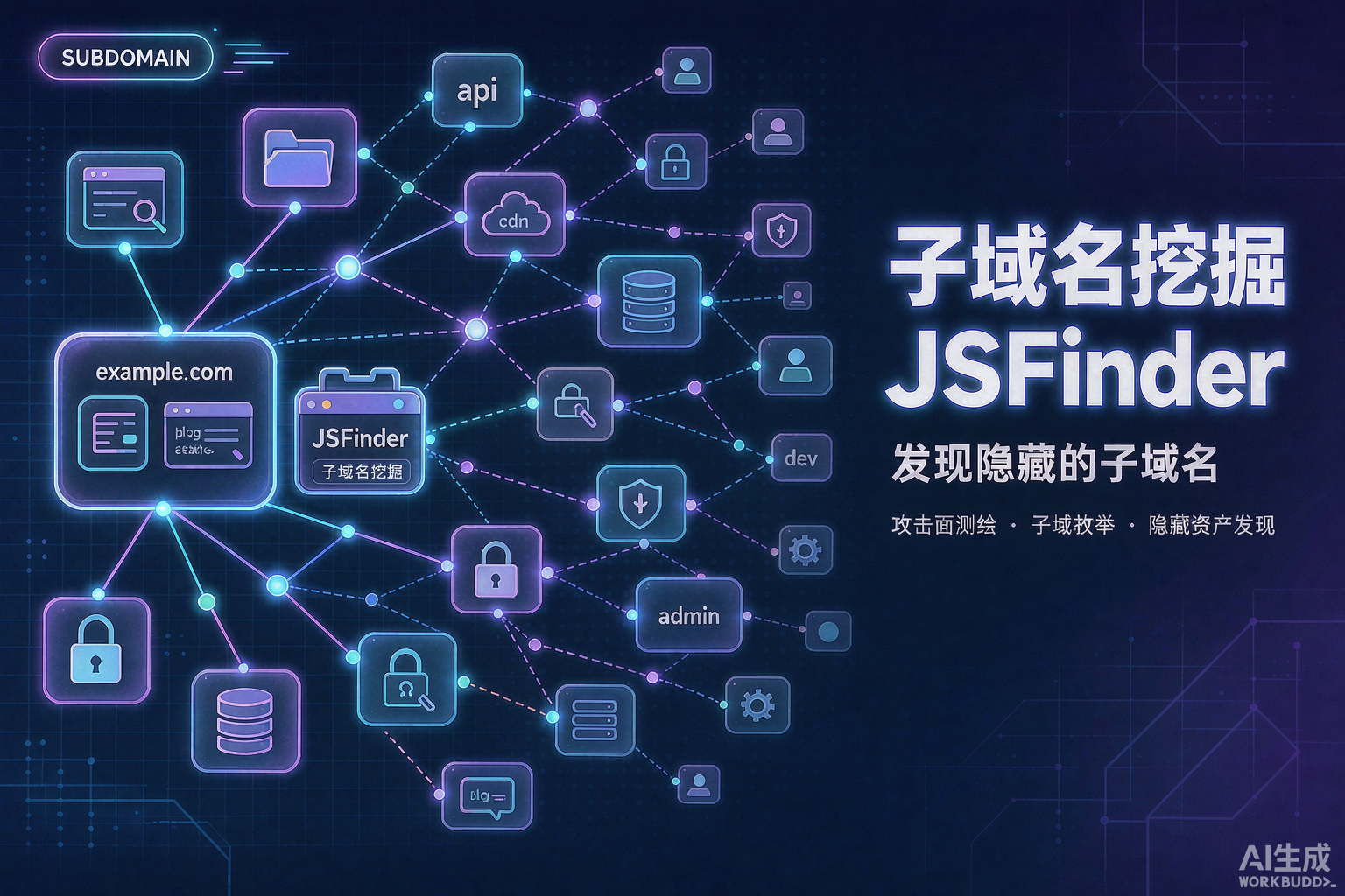 子域名挖掘（JSFinder实现）：从JS文件中揪出隐藏的攻击面