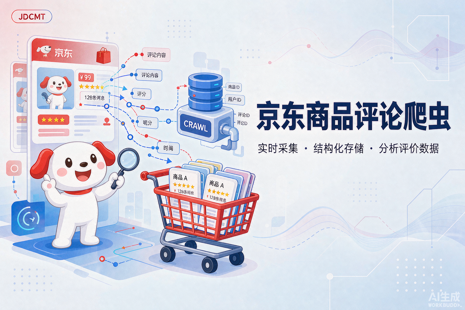 京东商品评论爬虫（Selenium模拟浏览器+多线程）