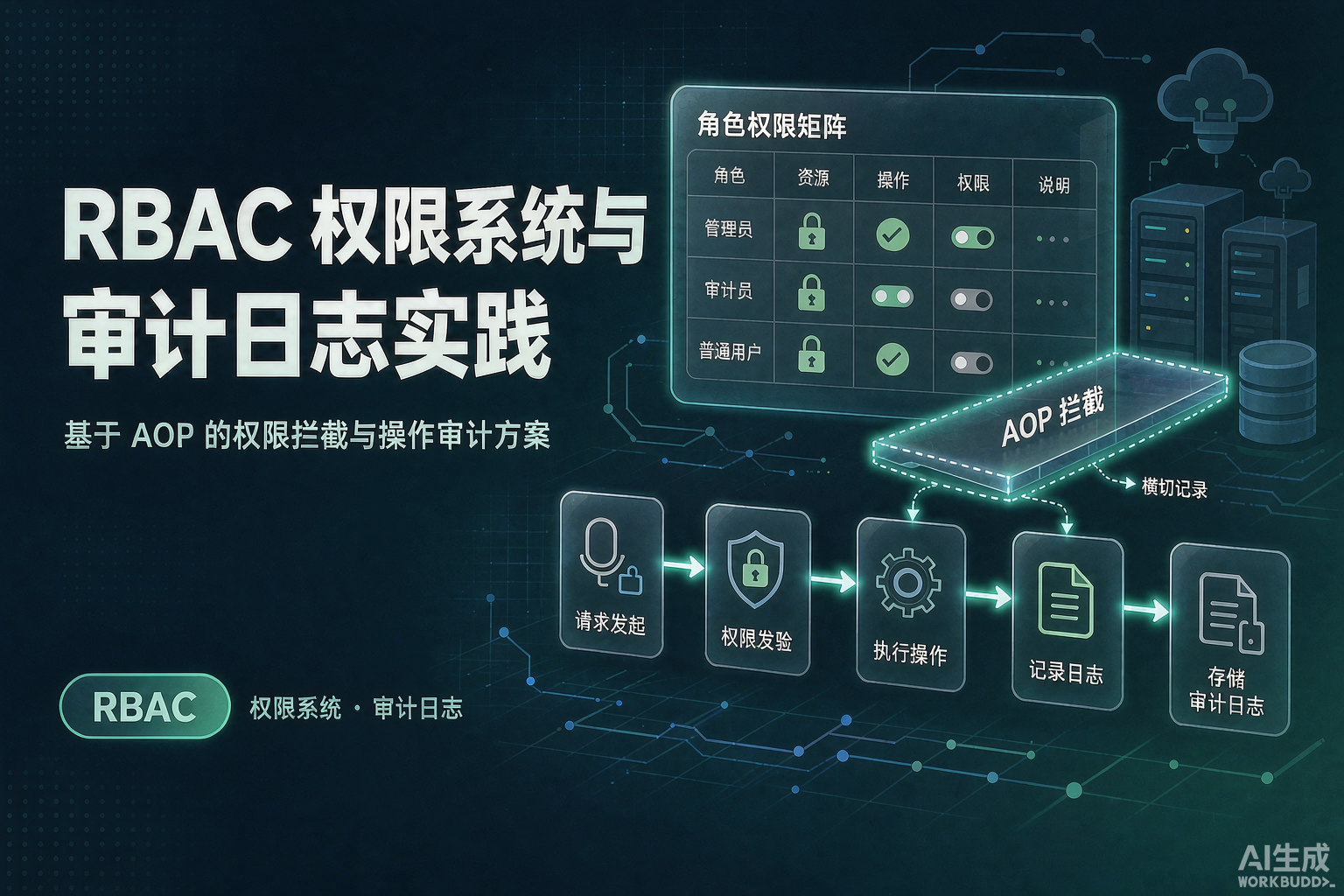 RBAC 权限系统 + AOP 审计日志实战：从策略模式到密码脱敏
